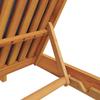 Sun Lounger with Cushions Dark Grey Solid Acacia Wood
