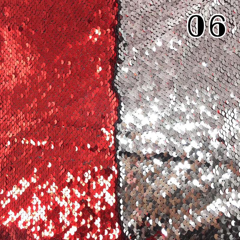 100x130cm Oboustranná 5mm Látka s rybími šupinkami Reverzibilní látka s flitry DIY Řemesla Šití Oděv Boty Pozadí Dekor