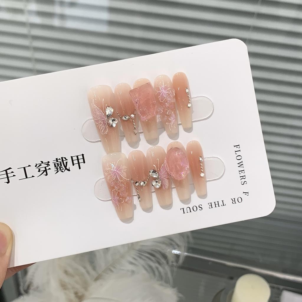 Three-dimensional Relief Broken Diamond Butterfly Chain Broken Diamond Taro Mud Bobo Can Be Detached Daily