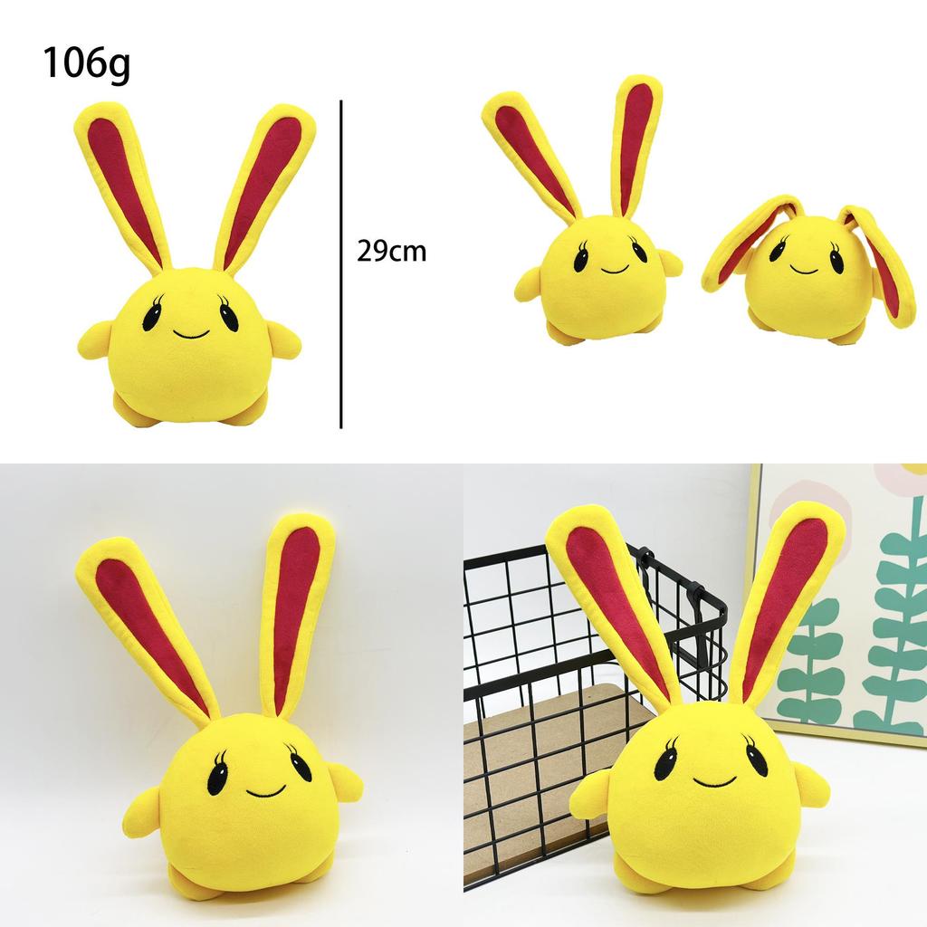 Yellow Cute Rabbit Animal Plush Toy For Children Playroom And Bedroom Decor
