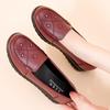 Fashion Spring and Autumn Genuine Leather Shoes Soft Sole Anti-Slip Flat Sole Comfortable Casual Mom Shoes for Women Genuine Leather
