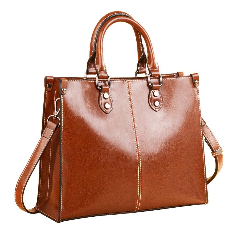Spring 2025 Women's Leather Crossbody Shoulder Bag - Genuine Cowhide Casual Handbag for Ladies