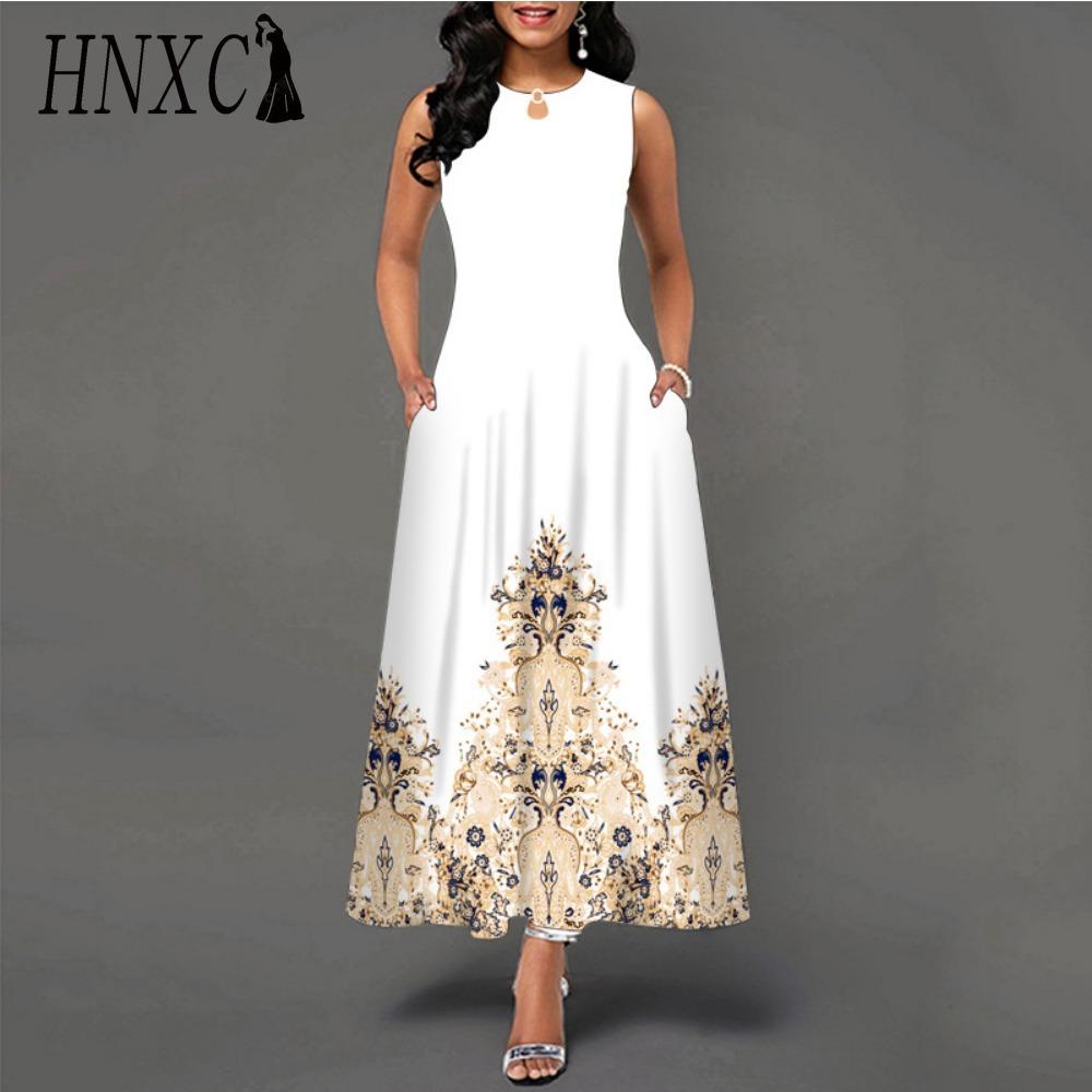 

HNXC 48 цветов Новое женское свободное винтажное платье с оборками и цветочным принтом Платье Befree Майки для большой летней вечеринки Элегантные платья макси XXXXXL