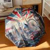 1 pz Design Artistico Bandiera Britannica Ombrello Portatile Pieghevole Struttura a Ossa di Ferro Struttura Ossea Ombrello da Esterno per Casa