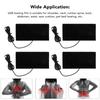 4pcs USB Heating Pad Multipurpose Carbon Fiber Washable Electric Heater Pad For Shoulder Neck Lumbar Spine Back DC 5V