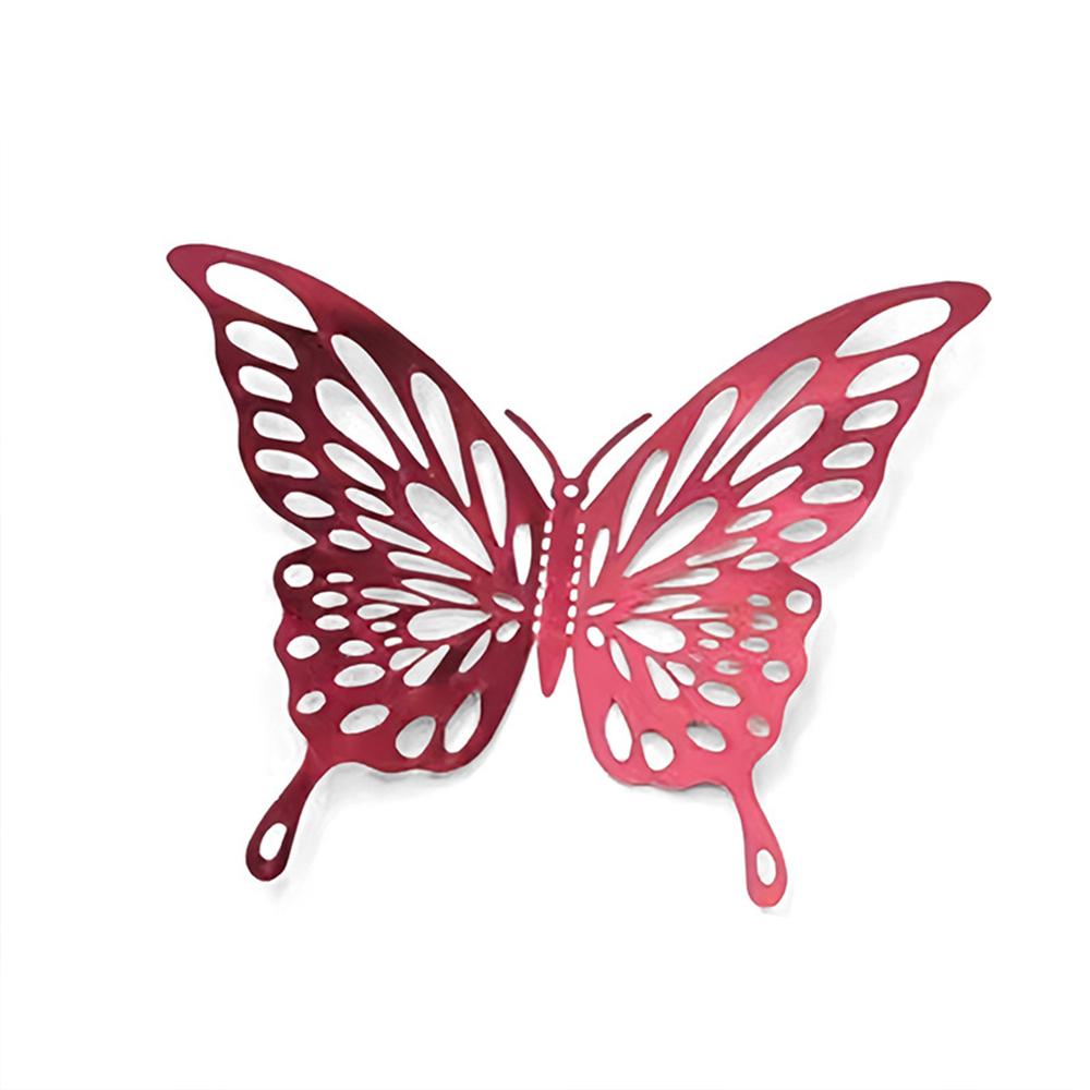 12Pcs/set 3D Hollow Butterfly Wall Stickers Wall Decor For Living Room Wedding Party Butterflies Decal Stickers