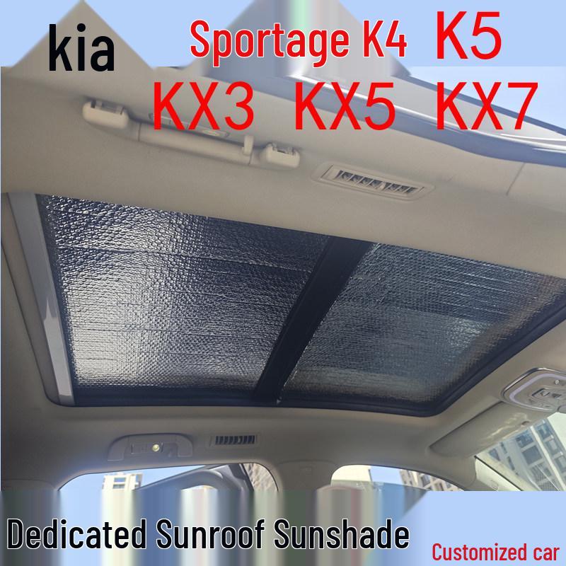 Kia Sportage/K4/K5/KX3/KX5/KX7 Panoramic Sunroof Sunshade - Thickened Sun Protection Curtain 20 models onwards KX3 sunroof two-piece