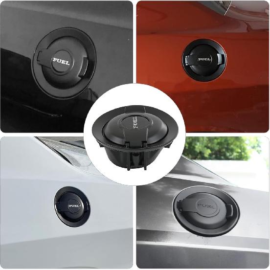 CARMOCAR Fuel Gas Door Vapor Edition Matte Black Replacement For 2008- Dodge Challenger Fuel Filler Door 68250120AA