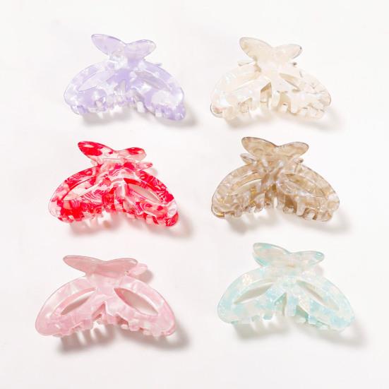 Hair Claw Hollow Butterfly Design Anti-slip Teeth Back Head Hair Clip Multiple Colors Available Versatile Hair Accessory