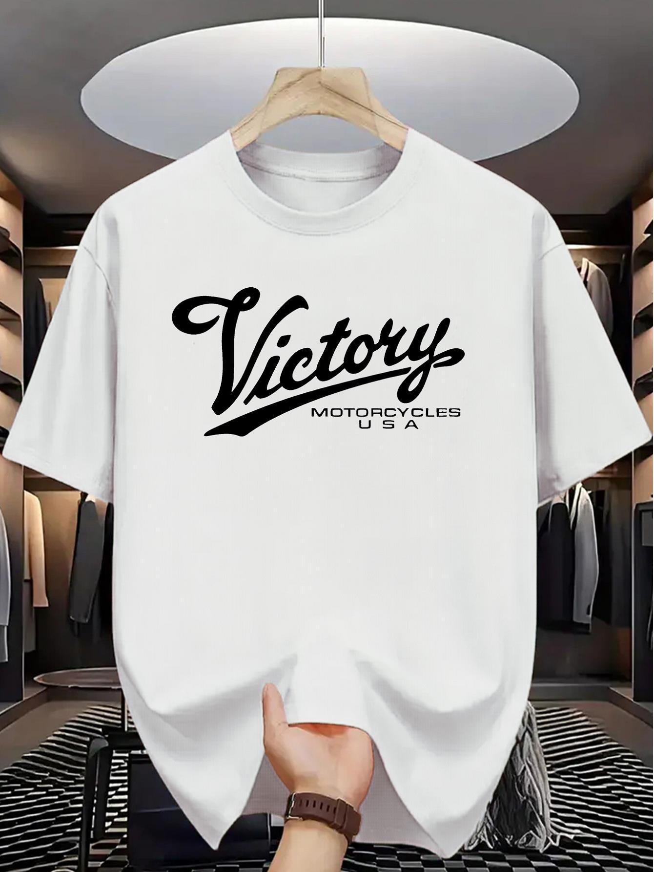 Cotton Single-Sided Printed Round Neck Short-Sleeved T-shirt S