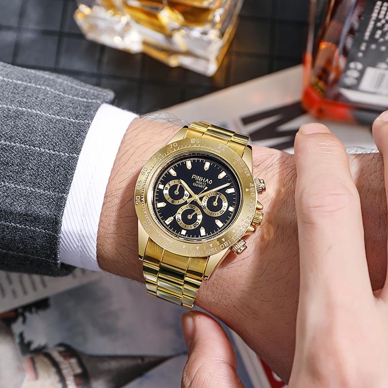 Dinaton Law'S Submariner Water Ghost Steel Belt Luminous Non-Mechanical Quartz Gift Watch
