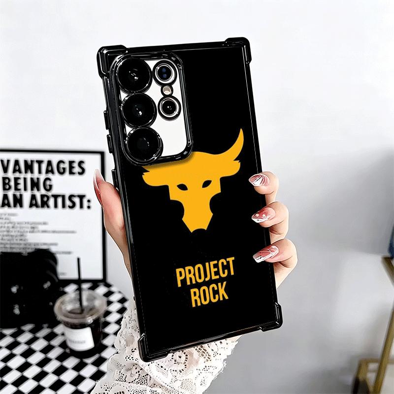 The Rock Dwayne Johnson Plating Phone Case For Samsung Galaxy S24 S25 FE S26 Edge S23 Ultra S22 S21 Plus S20 Anti-Fall Airabag C