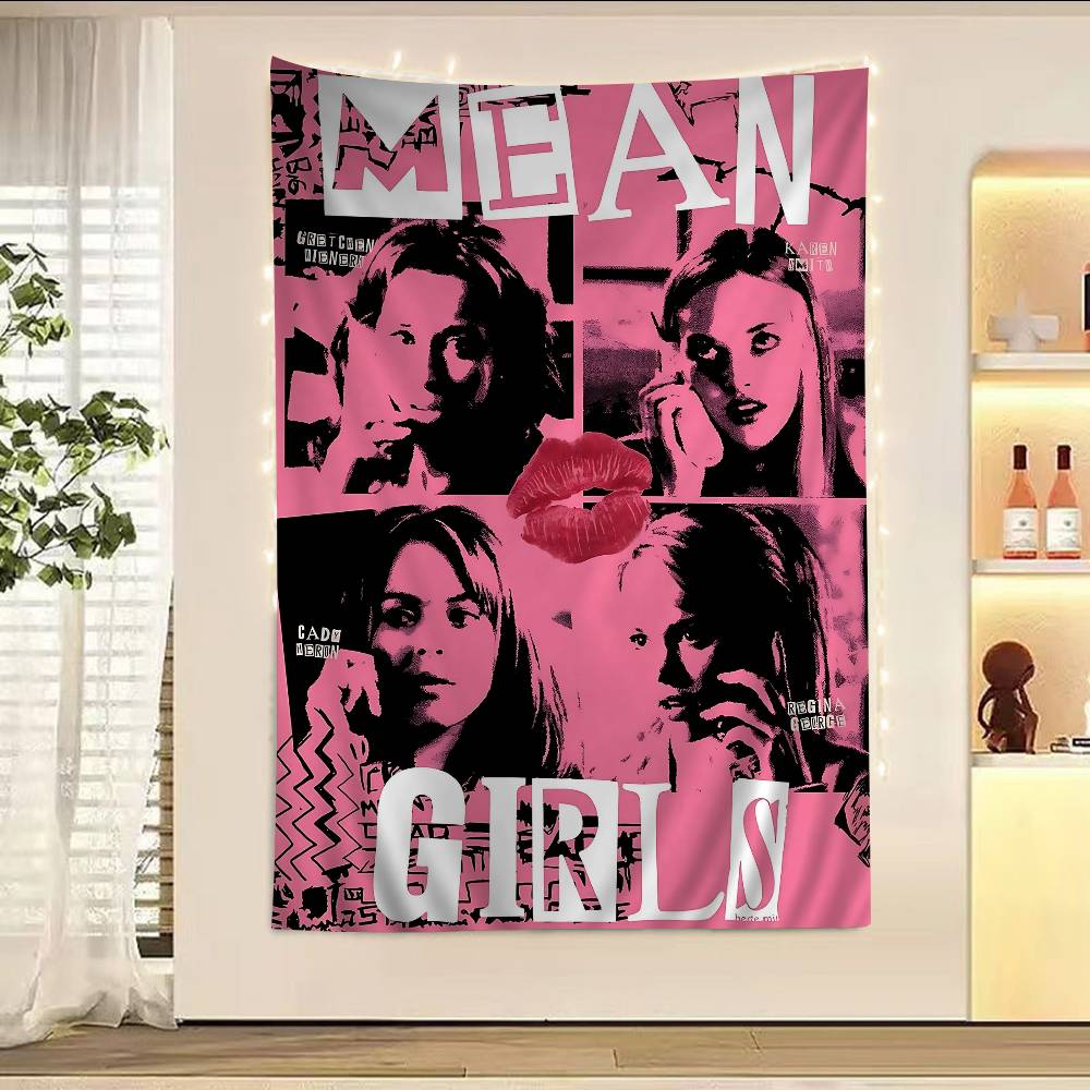 Mean Girls Movie Colorful Tapestry Wall Hanging Hanging Tarot Hippie Wall Rugs Dorm Wall Art Decor