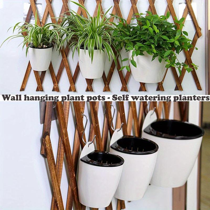 5er-Pack Selbstbewässernder Hängeblumentopf mit saugfähiger Baumwollschnur, atmungsaktiv, nicht leicht verformbar, geeignet für Zimmerpflanzen