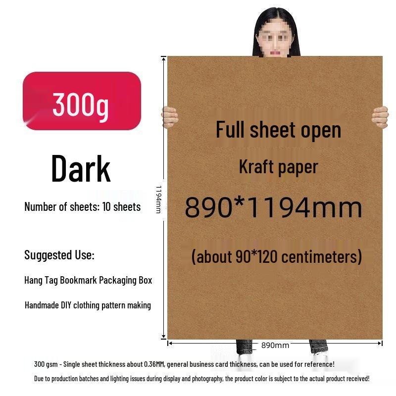 Large Kraft Brown Paper Sheets for Pattern Making, Drafting, and Drawing