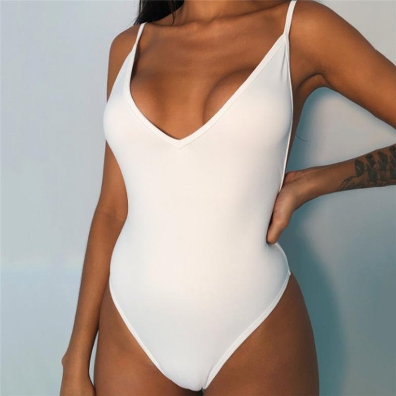 New black European and American women's one-piece swimsuit sexy bikini bikini