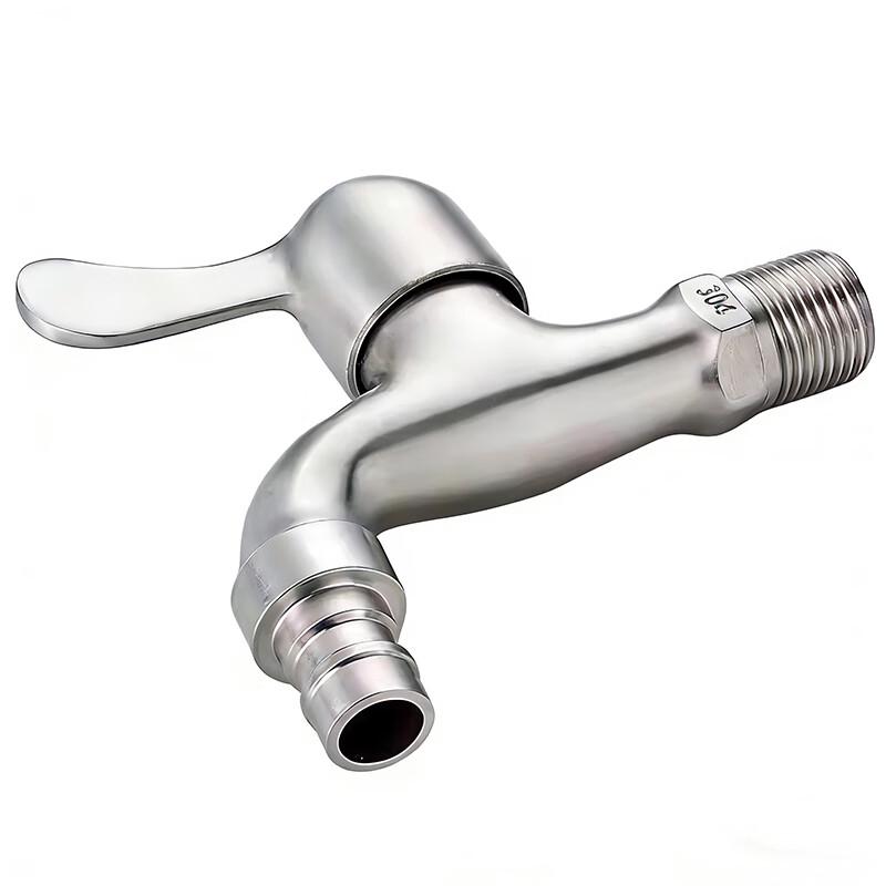304 Stainless Steel Single Cold Quick Open Faucet (4-Pack)