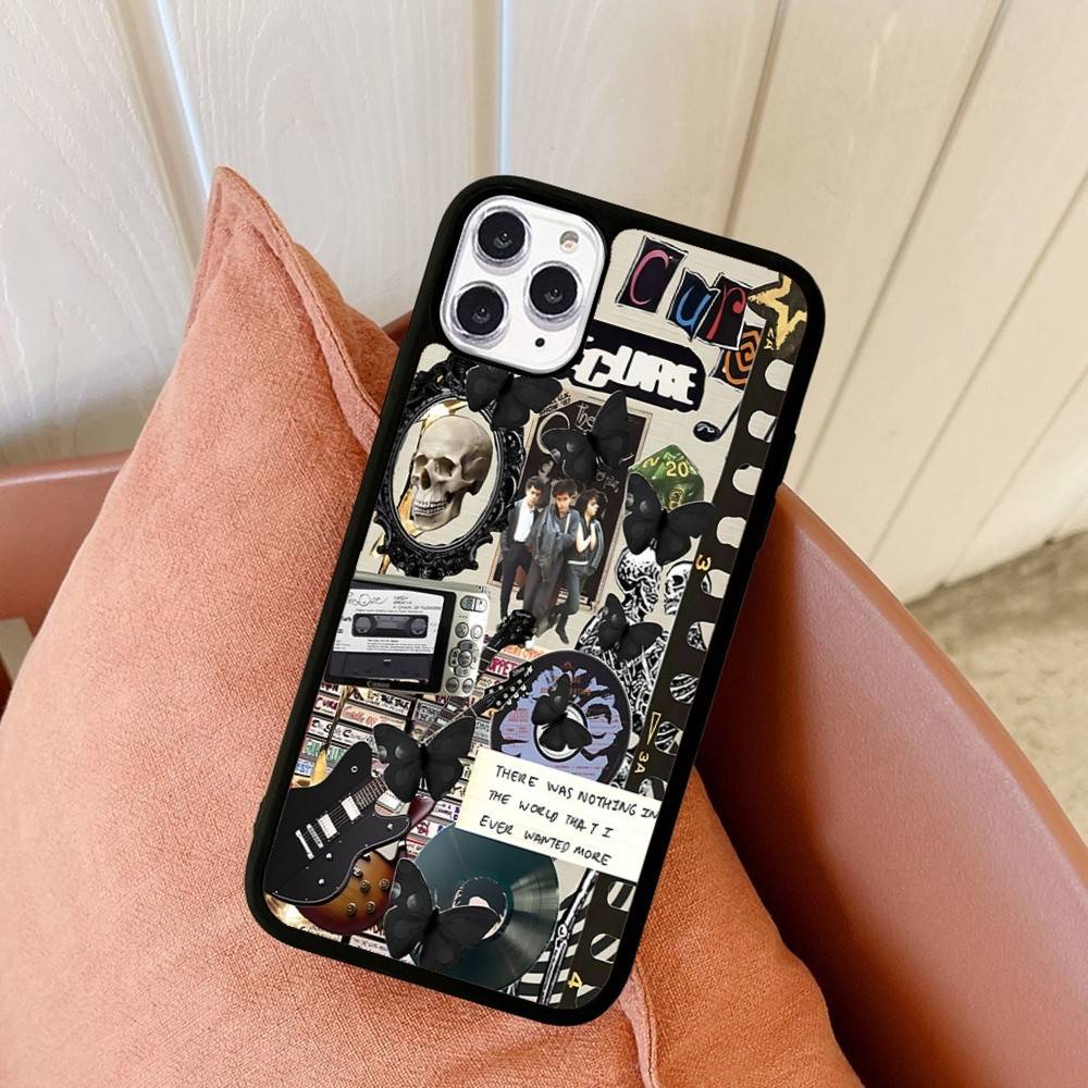 Rock Band THE C-CURE Music Phone Case Wireless Charging PC+TPU For IPhone 11 12 13 14 15 16 17 Pro Max Plus Case