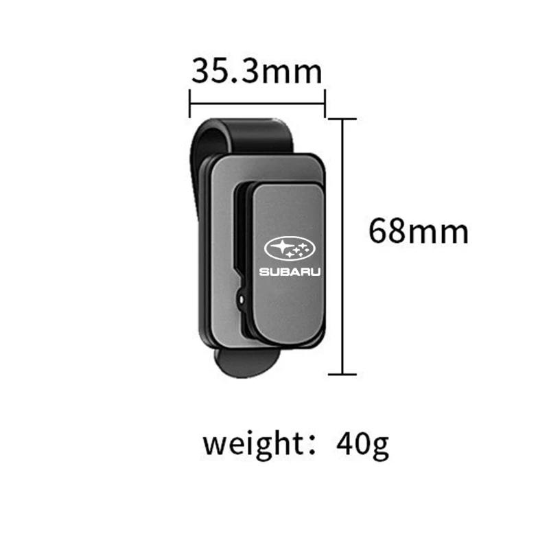 For Subaru XV WRC WRX BRZ FORESTER IMPREZA LEGACY OUTBACK STI Car Sun Visor Hanging Glasses Clip Card Fastener Holder Decoration ysi8