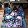 1PC Custom Name Gothic Fantasy Skull Art Theme Floor Mat Ideal for Living Room, Game Rooms, Office, Bedroom, Office Floor Mat , Floor Mats for Home