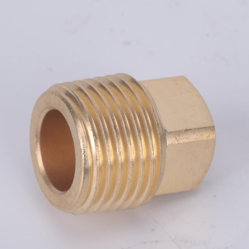 Threaded Port Sealing Fitting in Brass with Flat-Sided Drive Head for Screw-In Closure and Marine Repair Service