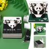 Omoshiroi Block 3D-Notizblock 3D-Kunstkalender 2024 Panda-Notizblock Kawaii 3D-Haftnotizblöcke 3D-Notizpapier-Schnitzmodell Geschenk
