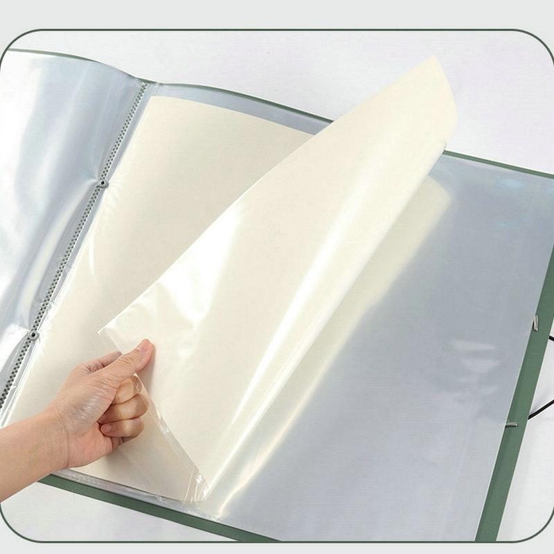 MoeTron Square Folder 50*50cm Drawing Portfolio Booklet Diamond Painting 40*40 Square Portafolio With Plastic Sleeves