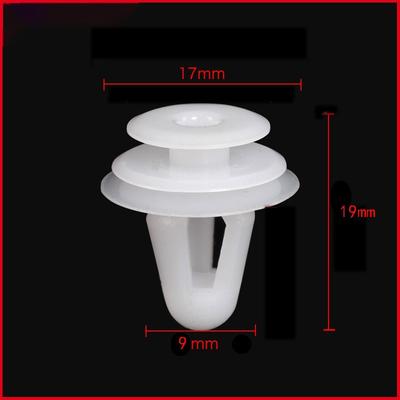 20/50Pcs/Bag 9mm Hole Door Panel Clips Auto Fastener Clip for Peugeot 206 207 208 308 407 408 for Citroen C4 C5 C3 Accessories