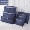Oxford Cloth Travel Storage Bag Set - 6-Piece Organizer for Clothes & Underwear