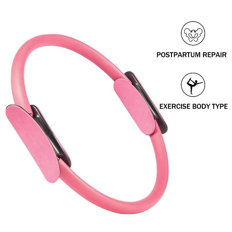 Hatha Yoga Pilates Ring Unbreakable 15 Inch Yoga Magic Circle For Toning Thighs Abs Legs Exercise For Women Home Gym Workout Equipment Accessories