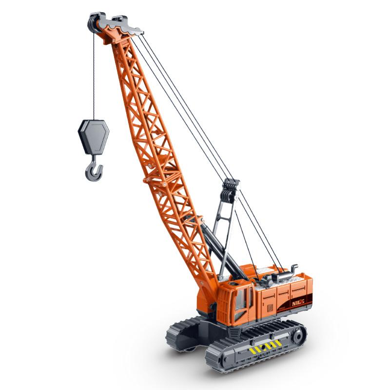 

Simulation Foldable Crawler Crane, Inertial Engineering Crane Model, Boy Toy Construction Vehicle