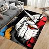 Robot-Themed Sci-Fi Print Carpet suitable as a non-slip mat for the living room or bedroom sofa