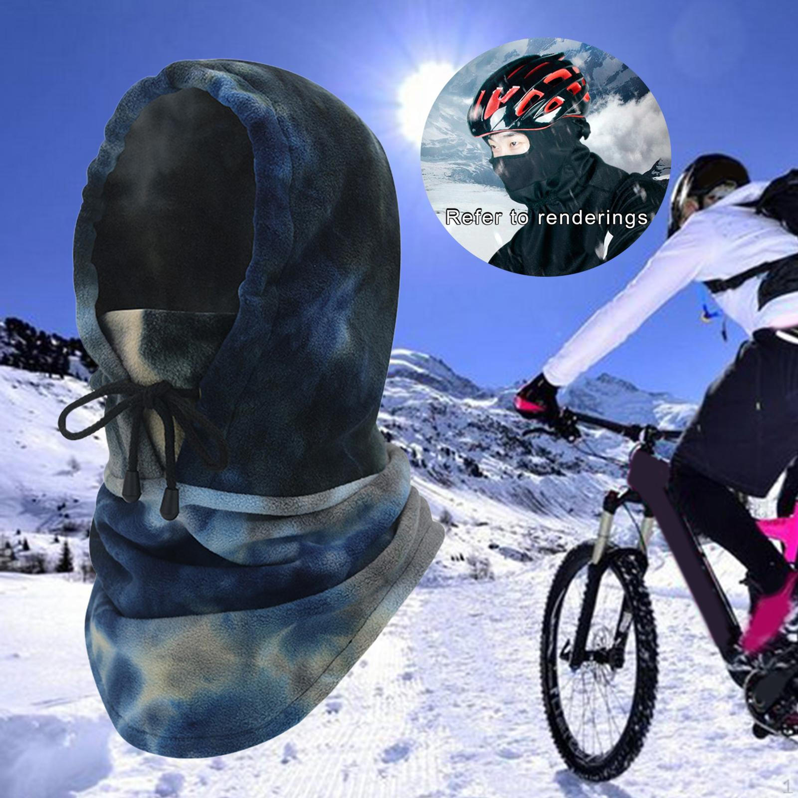 Balaclava Winter Hood Windproof hat Warmer Ski for Motorcycle Bike Cold Weather Outdoor Sports Navy