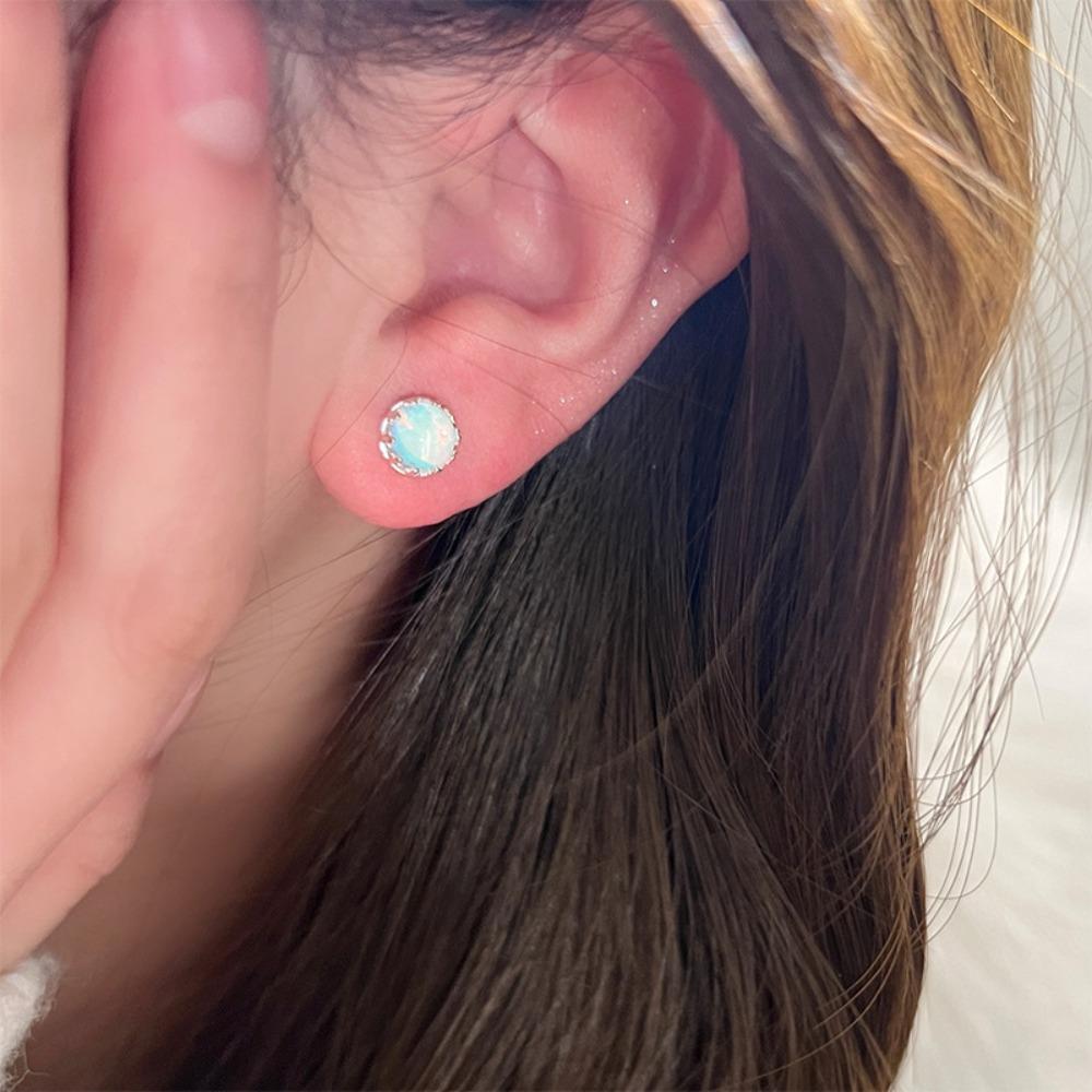S925 Silver Needle Light Luxury Pearl Zircon Earrings Women's High-end Temperament Niche Versatile Stud Earrings