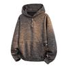 Mens Womens Casual Cotton Blend Oversized Track Suit Set With Houndstooth Long Sleeve Hoodie Pants
