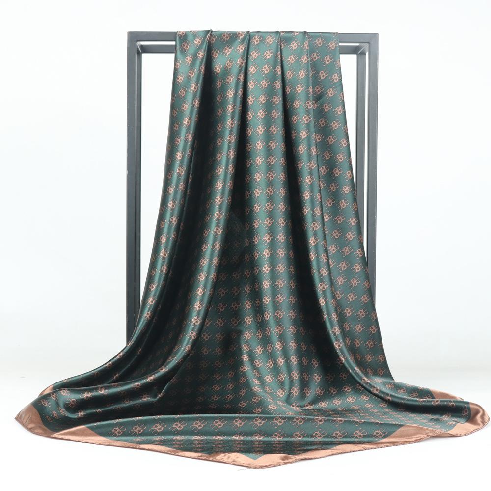 Hochwertige, luxuriöse Seidenschals, Stirnband, Schals, Halstuch für Damen, Ketten-Seidenschal, dekorativer Schal für Damen