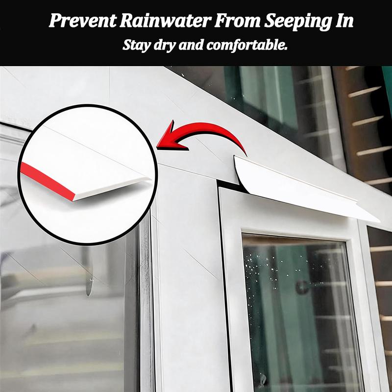 Home Window Water Blocking Bar Waterproof Rainproof Water Guide Plate TPE Sliding Window & Door Blocking Board Sealing Strip