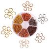 Nail Art Design Pendant Set 3D Metal Rings DIY Jewelry Craft Supplies Nail Jewelry Decorations 3D Piercing Kit