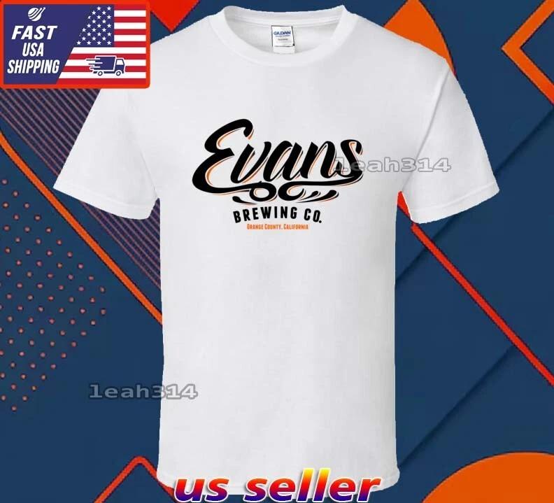 NEW SHIRT EVANS BREWING LOGO T-Shirt FUNNY AMERICAN USA UNISEX SIZE S-5XL 2XL