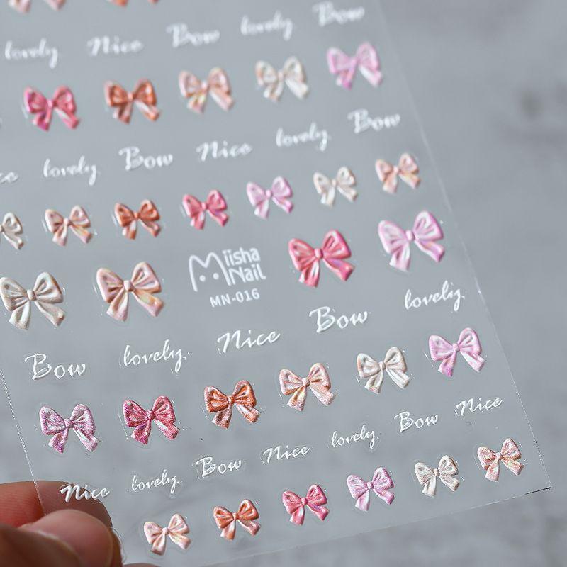 

Mn016 Notebook Cute Bow Nail Sticker MN016 (stereo)
