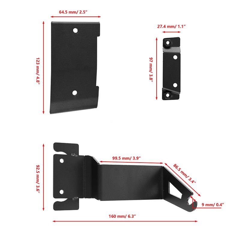 42/52" New Car Roof Light Mounting Bracket Fit For Ford Bronco 2024 2024 Front Upper Windshield Roof Light Frame Car Accessories