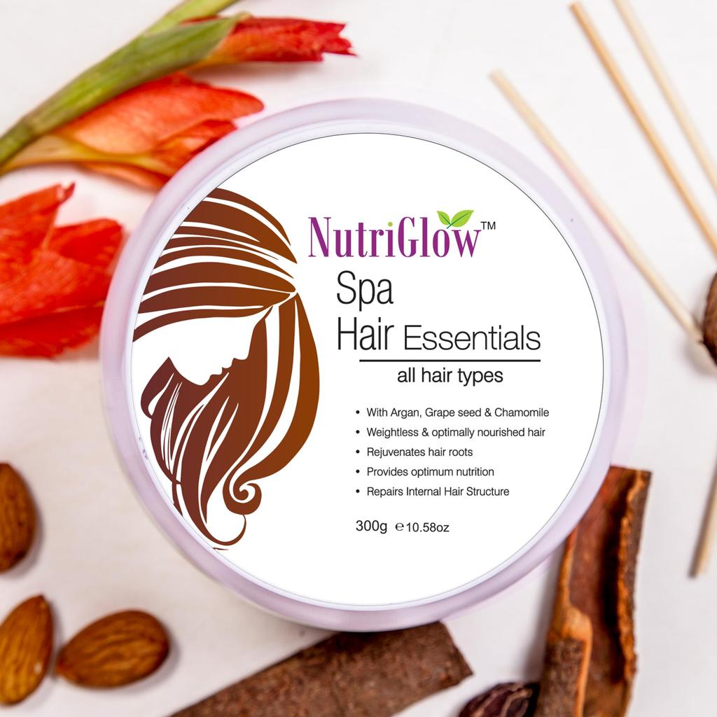 NutriGlow Hair Spa Cream with Keratin Repair Formula for All Hair Types, Professional Care - 300g
