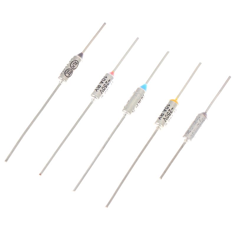 10PCS Metal Thermal Fuse 10A 15A 250V Temperature 142° 150° 172° 185° 216Fahrenheitor Electric Rice Cooker