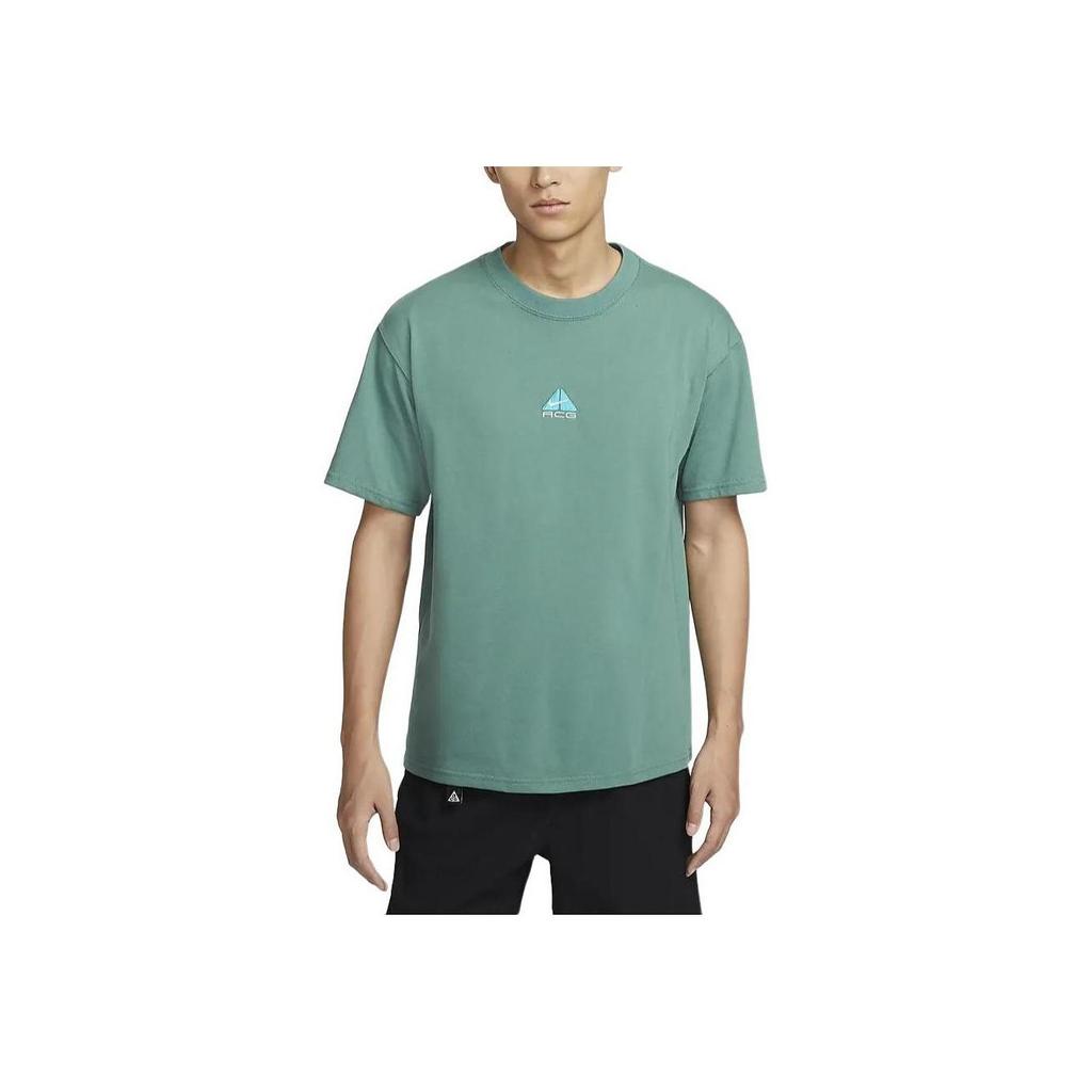 Nike Kolekce ACG Řemeslné zpracování Pohodlné Volný střih Crew neck Rychleschnoucí Neformální Tričko s krátkým rukávem a spuštěnými rameny Pánské topy DQ1816-361