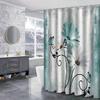 Bathroom Abstract Bohemian Shower Curtain Medieval Minimalist Art Polyester Fabric Shower Curtain 180 * 180CM with 12 Hooks