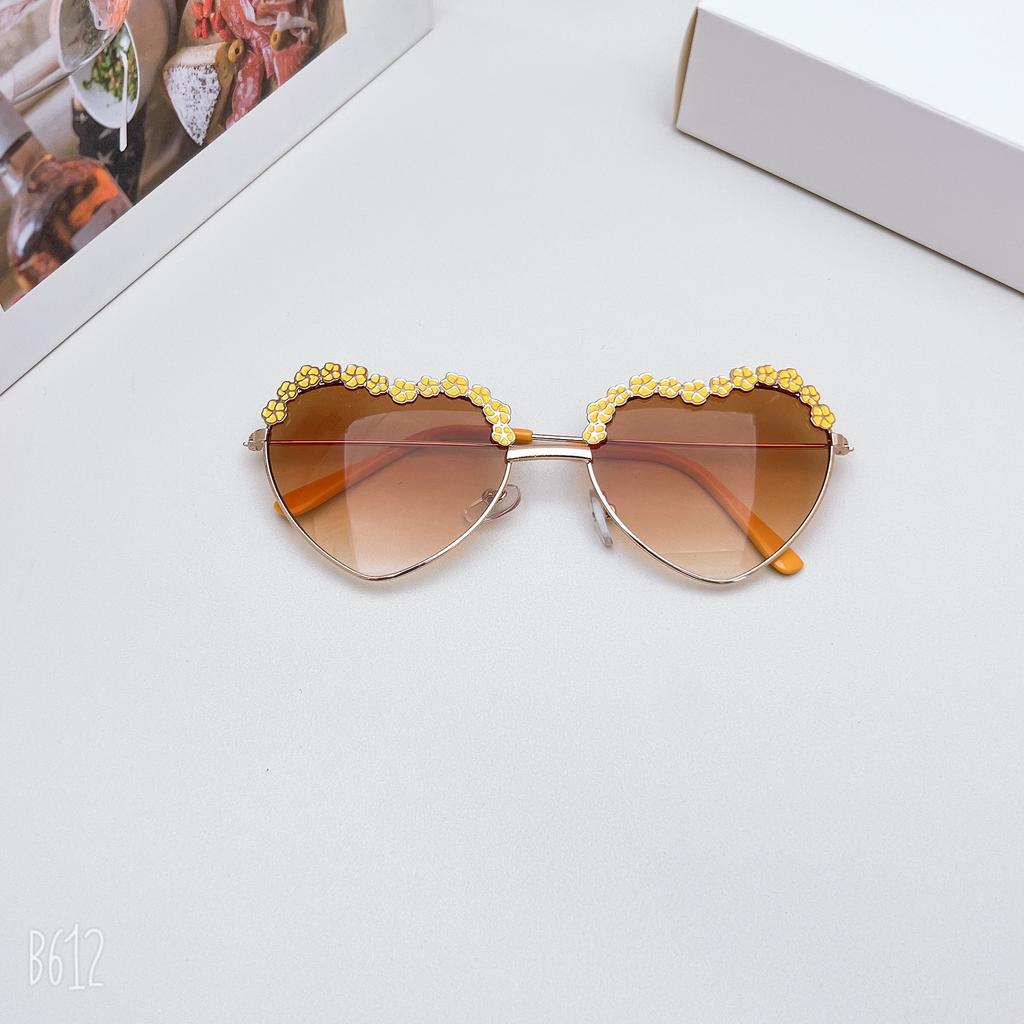 Fashion Cute Children'S Sunglasses Love Trend Sunshade Eye Protection Sunscreen Boys And Girls Glasses