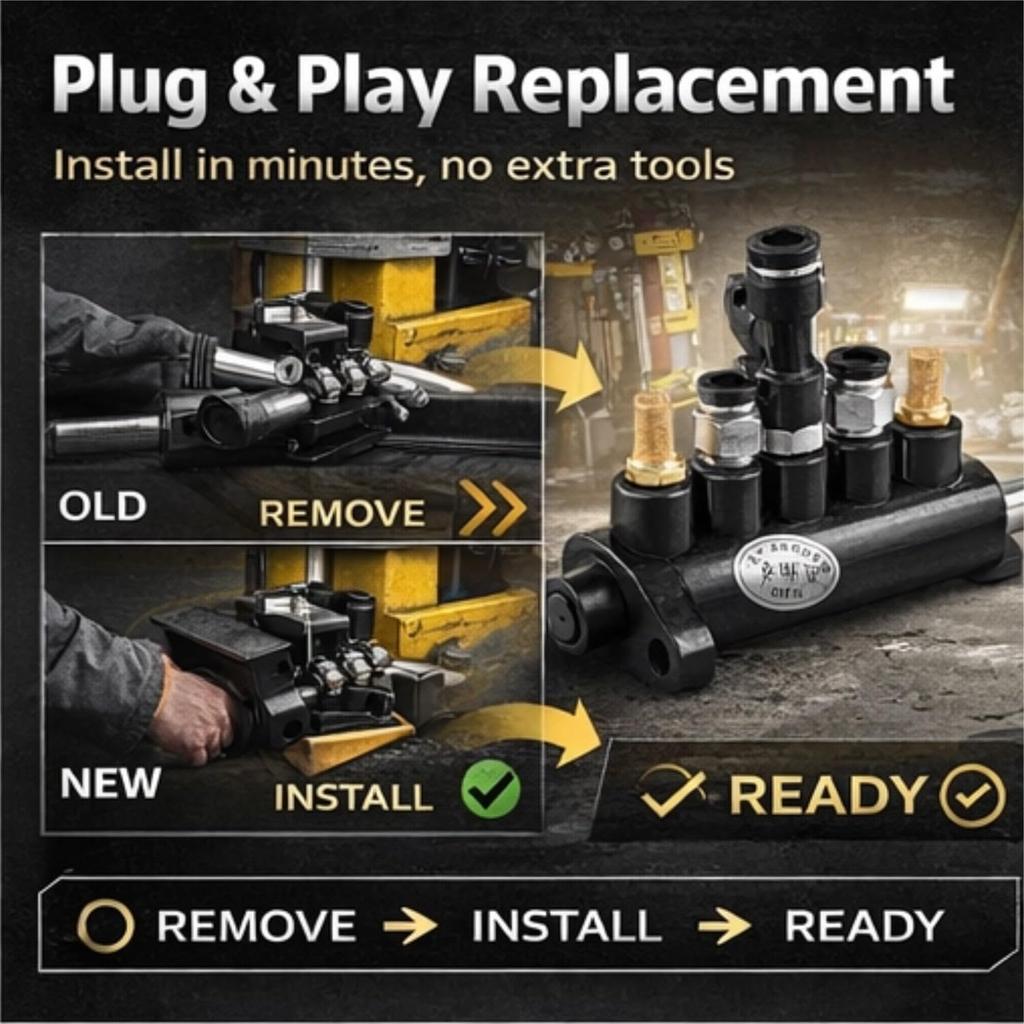 KIMISS Tire Air Control Valve Foot Pedal Valve for Tire Changer Machine, Aluminum Alloy 8mm OD Tubing Connectors Tyre Machine Pneumatic Switch Type D