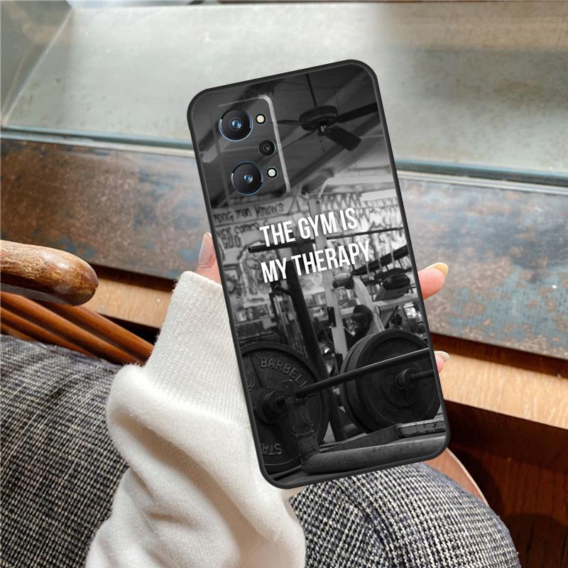 Bodybuilding Gym Fitness Case For Realme 15 Pro GT7 GT6 11 12 13 14 Pro Plus C55 C51 C53 C35 C33 C61 C65 C67 C71 C75
