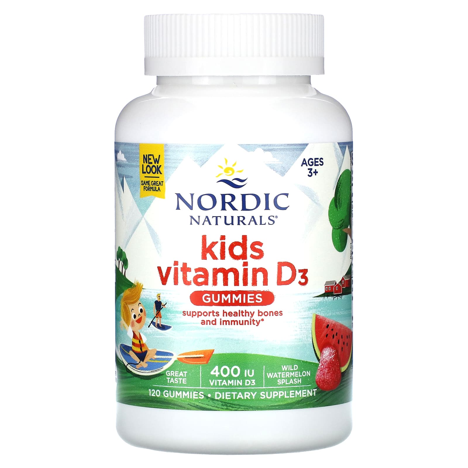

Vitamin D3 Gummy Kids, Wild Watermelon Splash, 400Iu, 120 Gummies