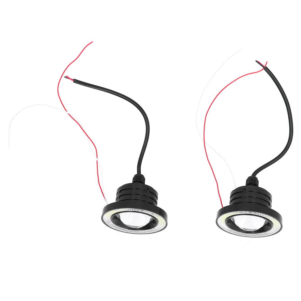 30W 3.5in Front Fog Lamp 3200LM IP65 Waterproof LED Universal White Light Outer Ring 12V